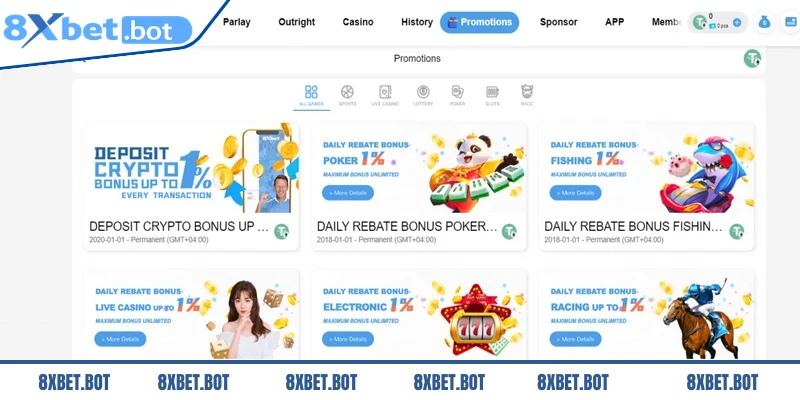 Khuyến mãi 8XBET cho lần nạp thứ 2 tối đa lên tới 500.000 VNĐ